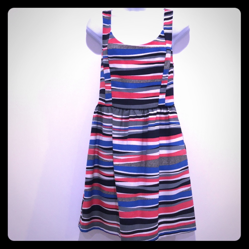 Aqua (Bloomingdales) Striped Dress with Pockets